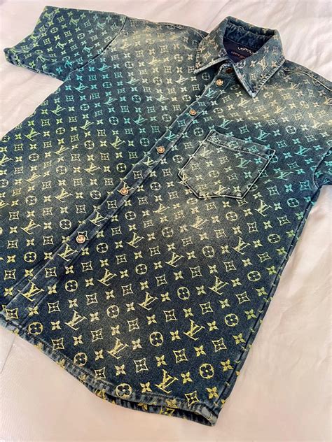 louis vuitton denim shirt